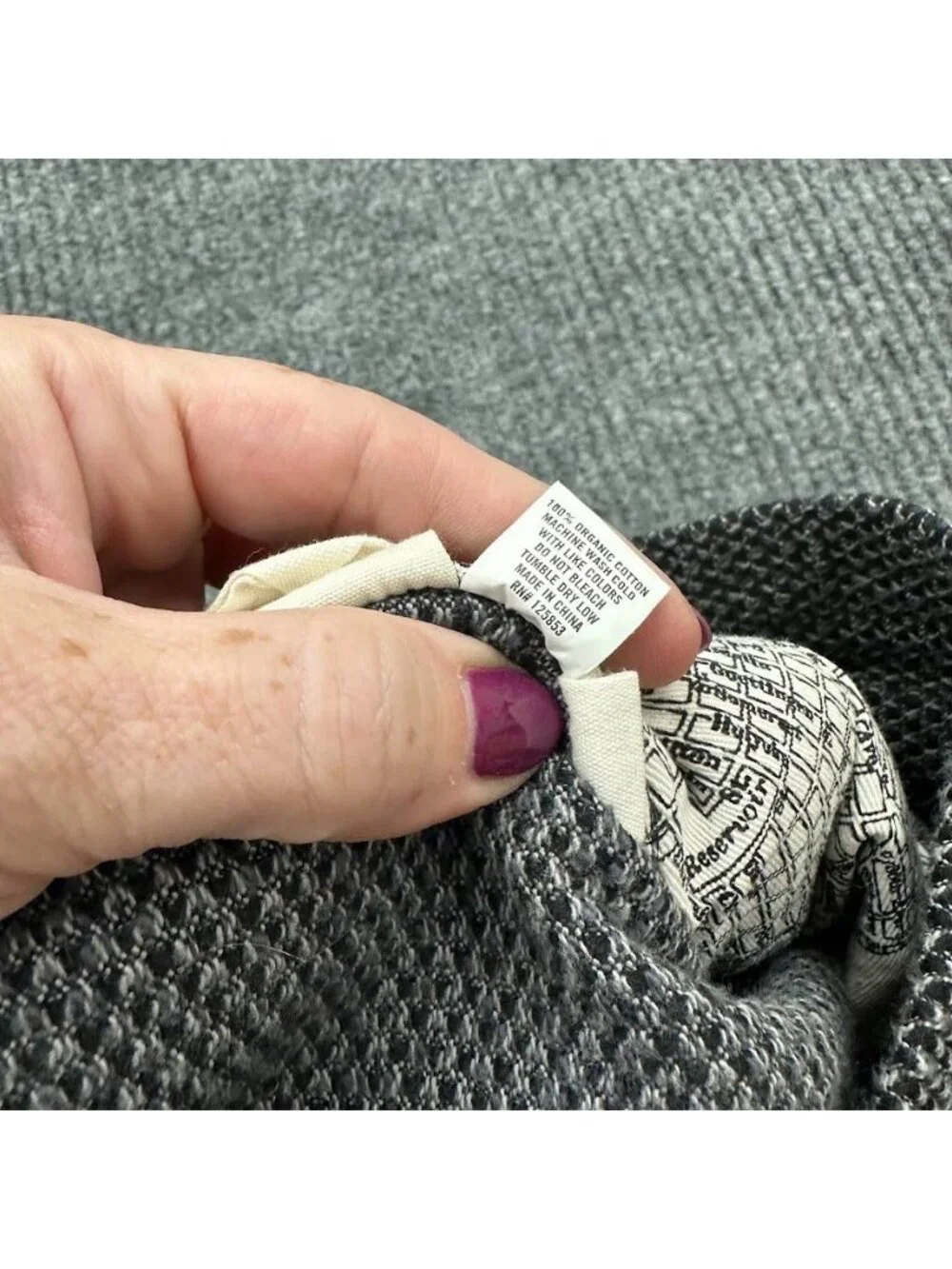 Taylor Stitch Apres Pants Charcoal Sashiko Waffle Knit Organic Cotton Mens sz XL